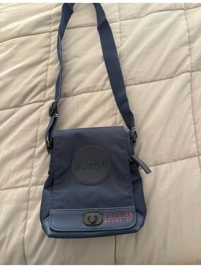 Polo by Ralph Lauren Navy Polo Sport Compact Crossbody Bag